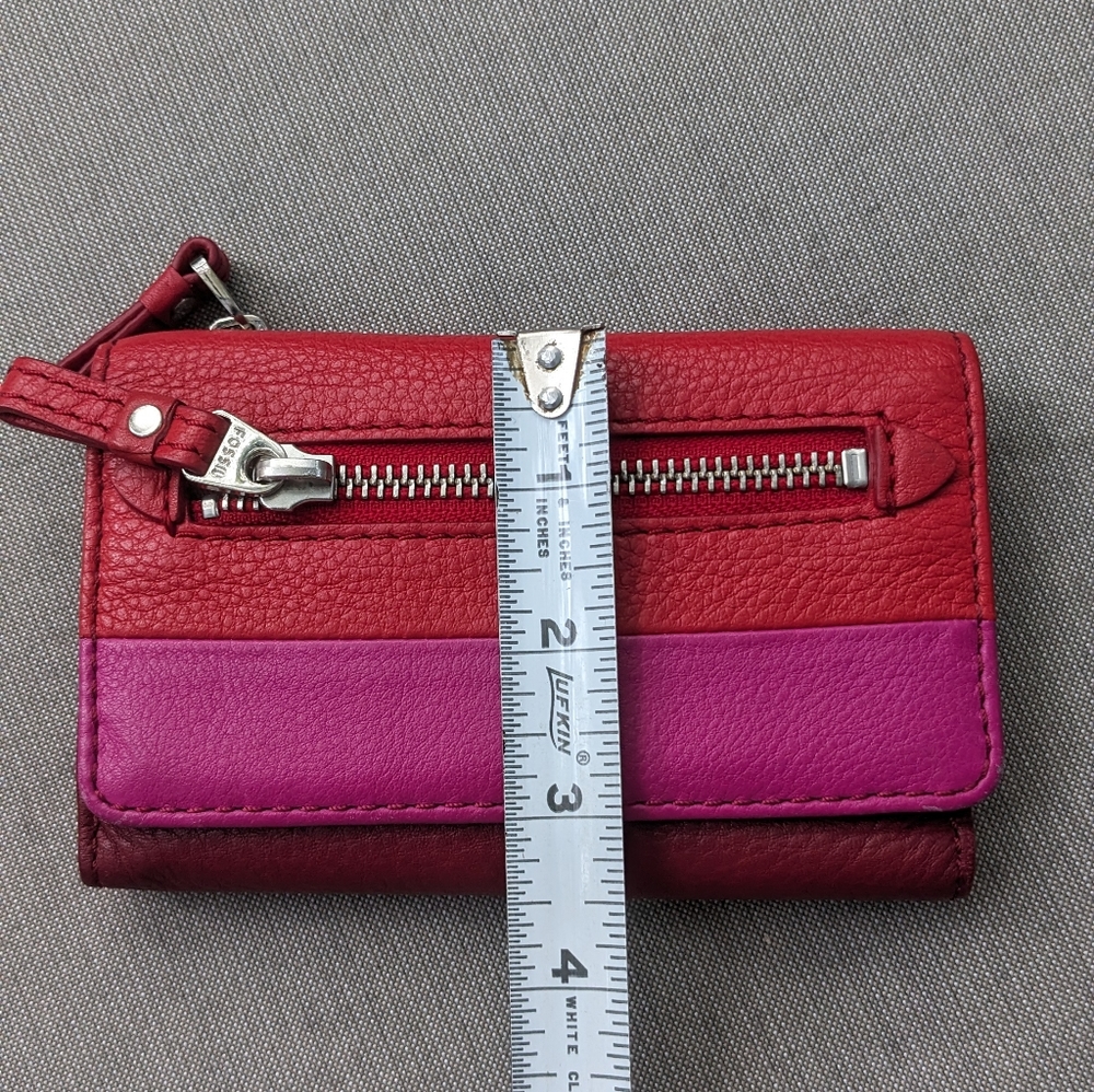 Fossil Tri-Colored Block Pebbled Leather Wallet - image 6